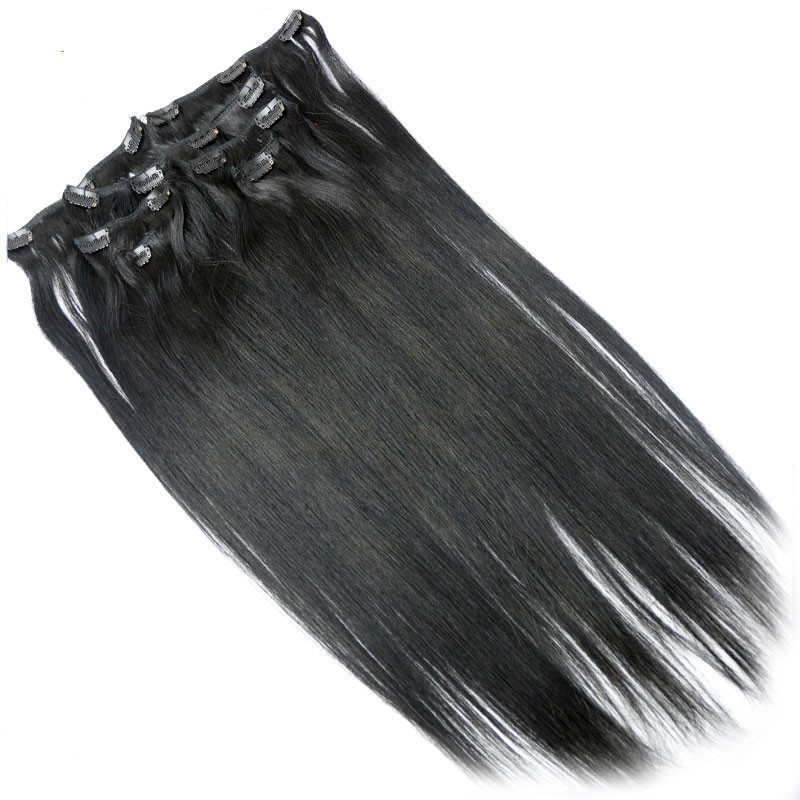 Remy Clip In Hair Extensions Straight 7pcs 120g Virgin Brazilian Hair Clip Hairpiece