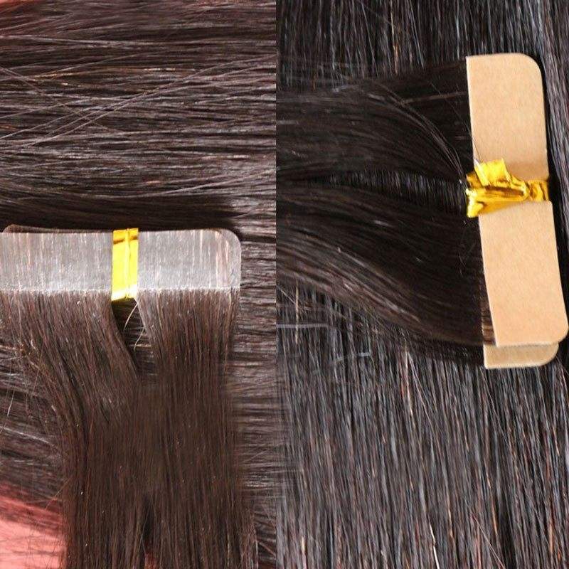 Wholesale Adhesive Ombre Tape Hair Weave Peruvian Tape In Hair Extension Tape Weft Hair Ombre F