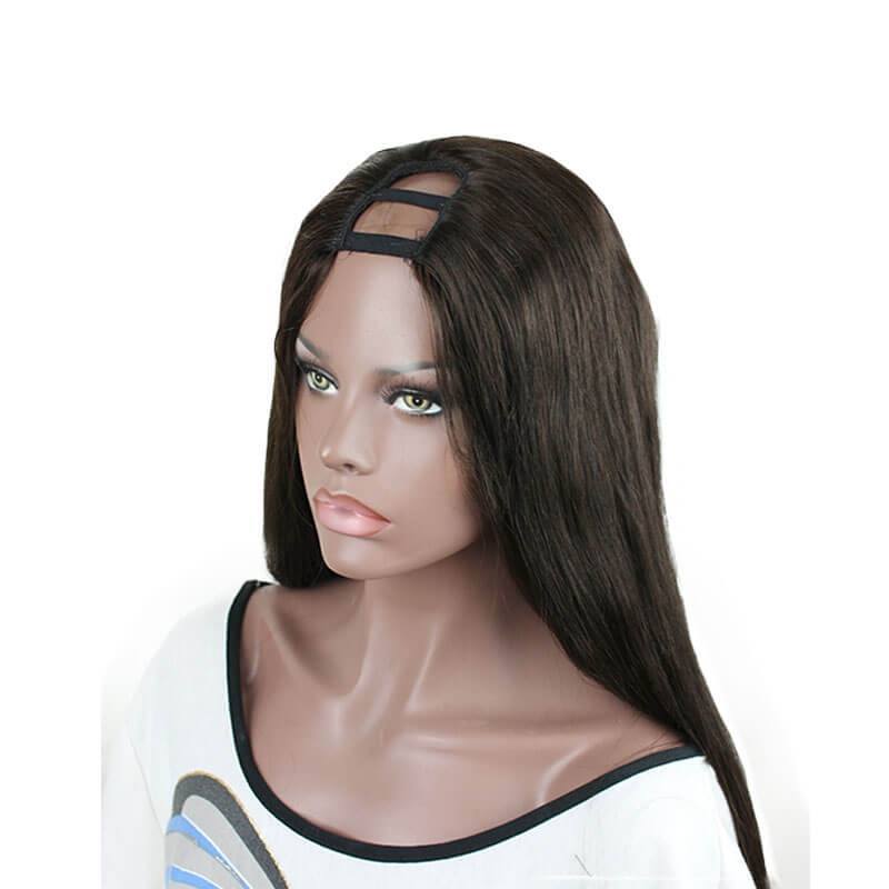 U part Lace Wigs Silk Straight  Wigs For Black Women