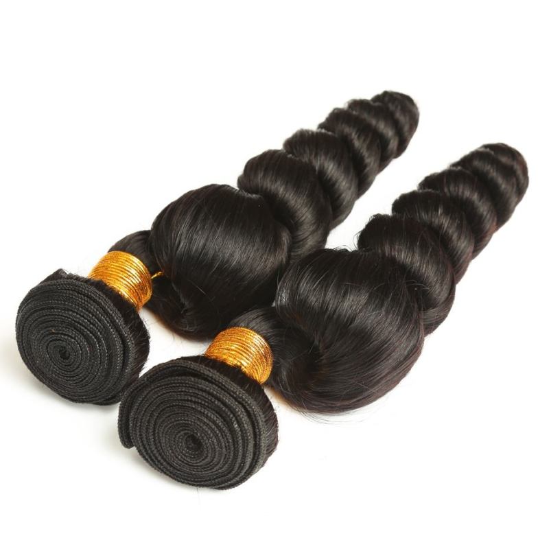 Natural Color Loose Wave Malaysian Remy Human Hair Weave 3pcs Bundles