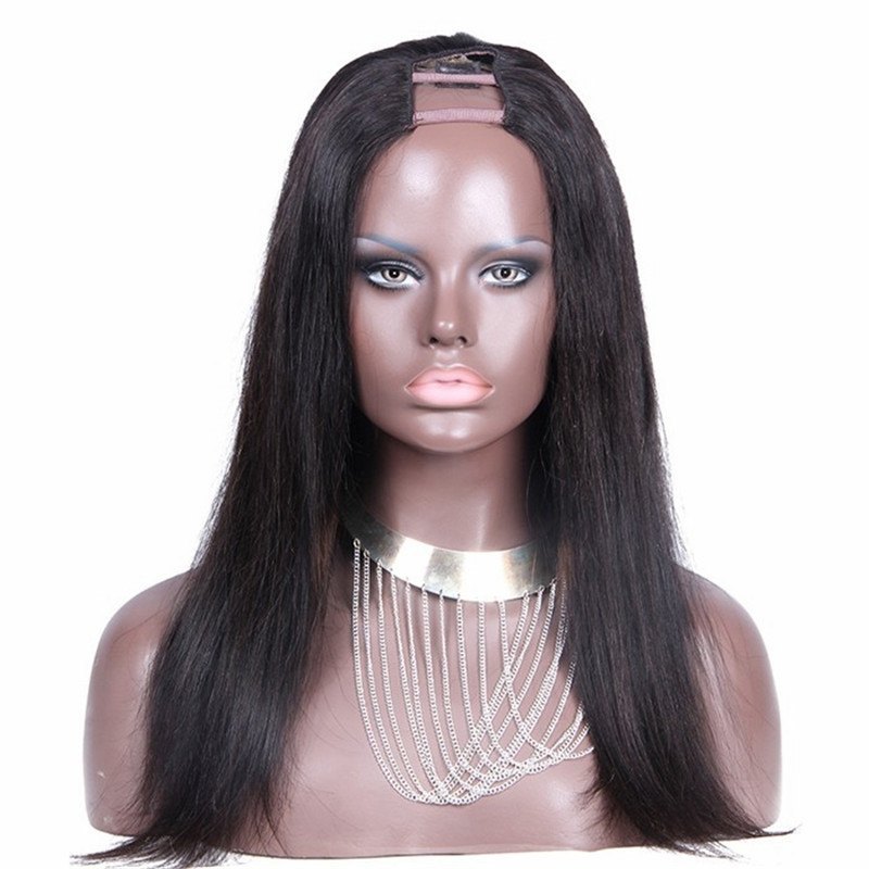 African American U Part Wigs Wendy Williams Straight Brazilian Virgin Human Hair Side Part 8-24 in stock
