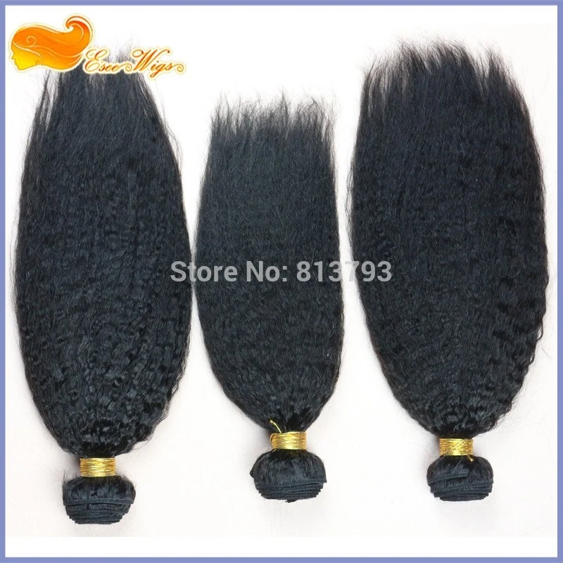 8A Grade Unprocessed Hair Bundles Kinky Straight Weave Human Hair Weave Brazilian Hair 3pcs Lot Brazilian Weave