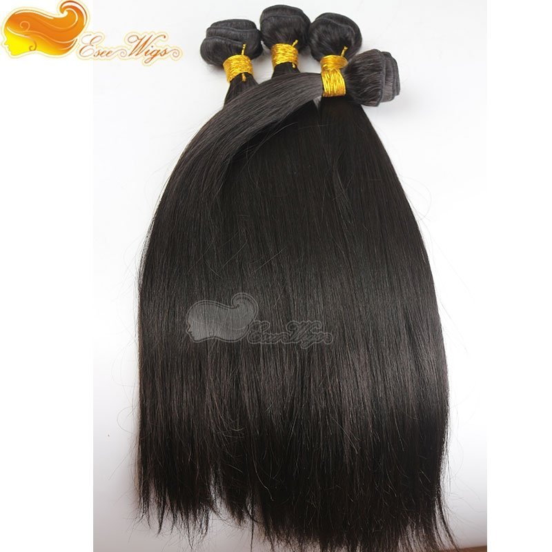 4pcs lot Hair Bundles 100% Brazilian Straight Virgin Unprocessed Hair Weft 100g/pc