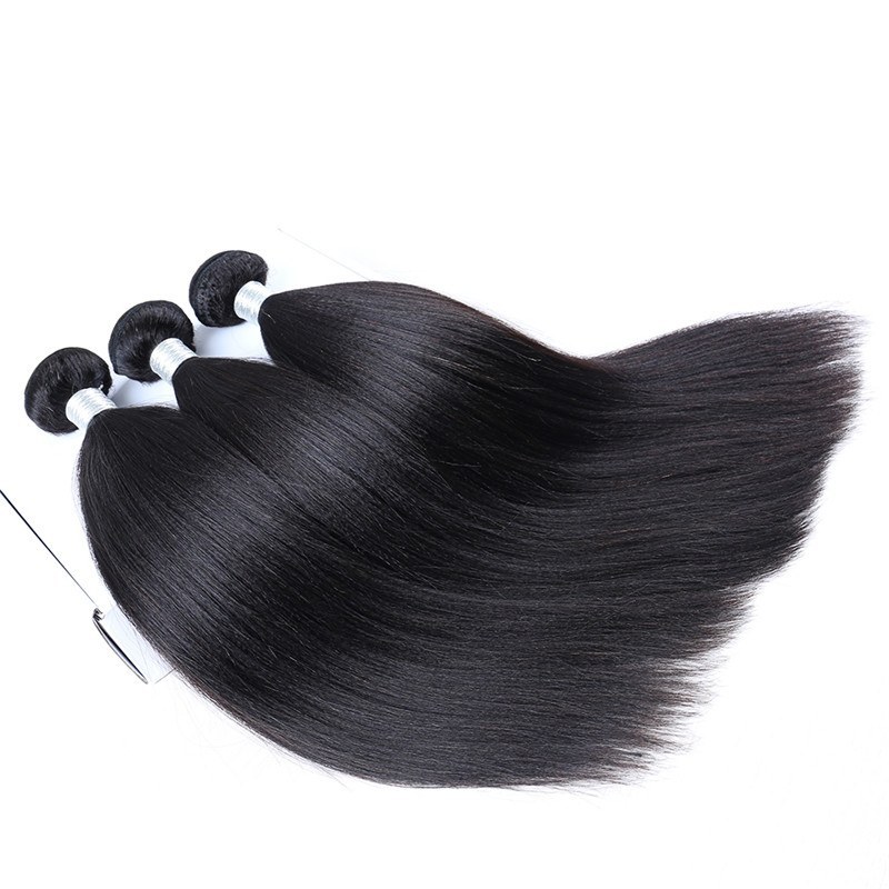 Yaki Straight 1 pcs Bundle Brazalian Virgin Hair Straight Hair Extension Human Hair