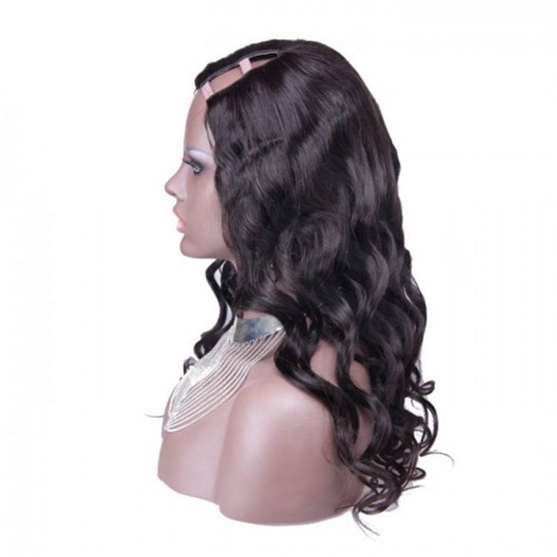 #2 Loose Wavy Peruvian Virgin Human Hair U Part Wigs 8-24 inch in stock