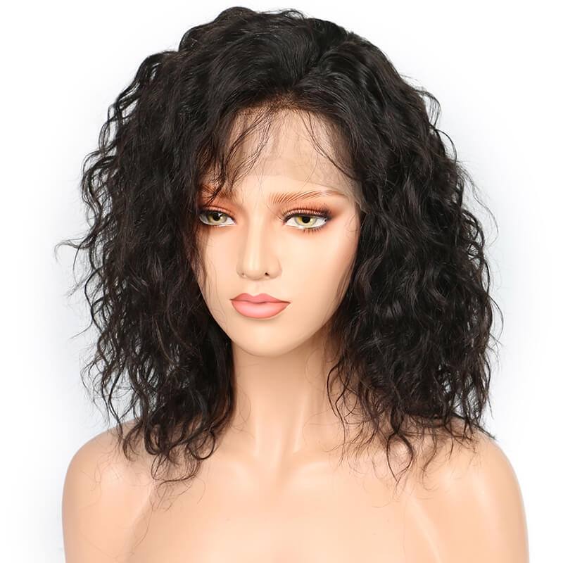300% Density Natural Wave  human Hair Wigs Glueless Lace Front Wigs Malaysian Virgin Human Hair