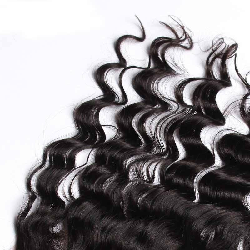 Brazilian Loose Wave 13x4 Ear to Ear Lace Frontal Closure Human Hair Pre Plucked