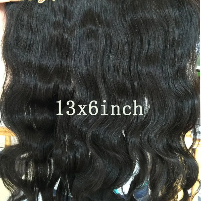 8A 13X6 Lace Frontal Closure Ear To EarLace Frontal Body Wave with Baby Hair Peruvian Unprocessed Virgin Human hair in stock