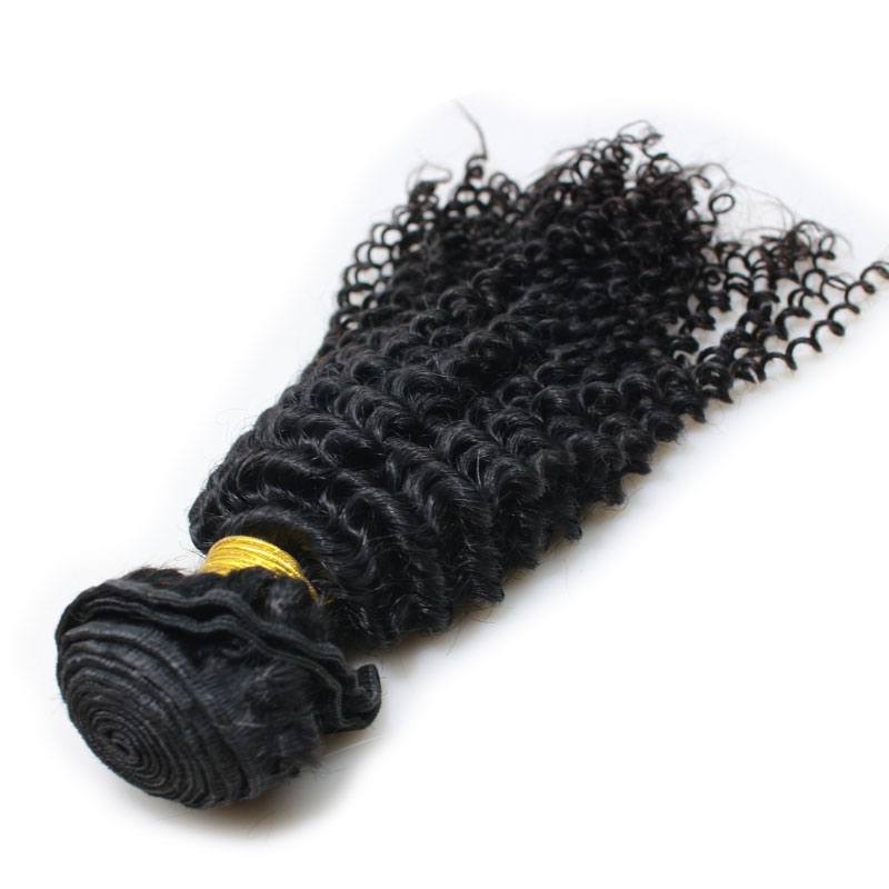 Kinky Curly Hair Bundles Remy Human Hair Extensions Nature Color Weft Kinky Curly Weave 3Pcs