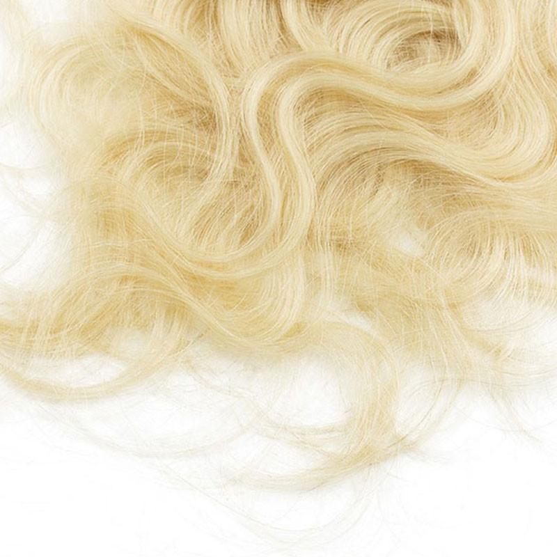 613# Light Blonde 100g 7pcs Hair Clip in Human Extension Body Wave