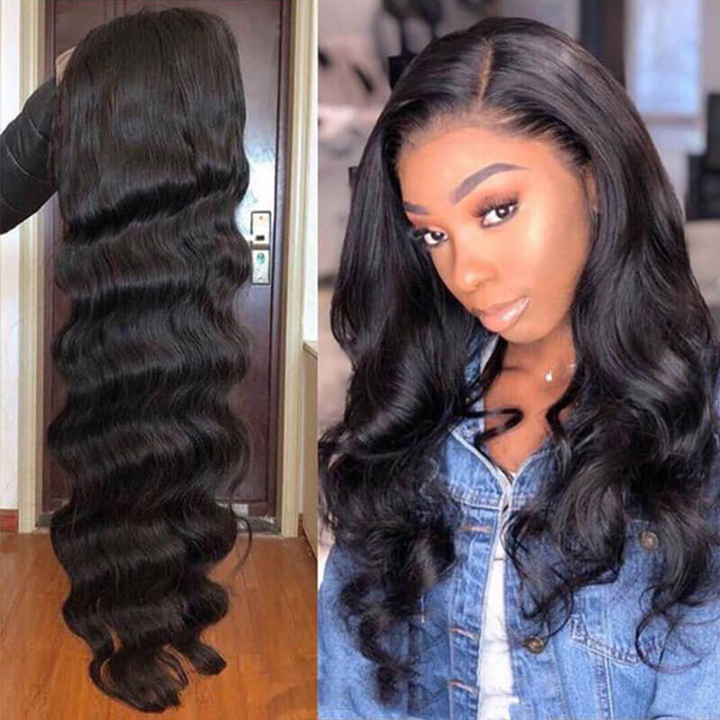 Lace Front Human Hair Wigs Brazilian Body Wave Glueless Full Lace Wigs Pre Plucked for Black Women 360 Lace Frontal Wigs