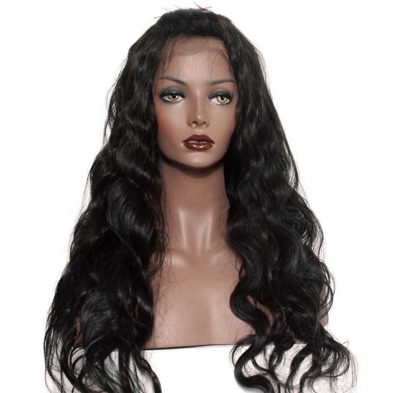 360 Circular Lace Wigs Body Wave Brazilian Lace Human Hair Wigs Natural Hair Line 180% Density