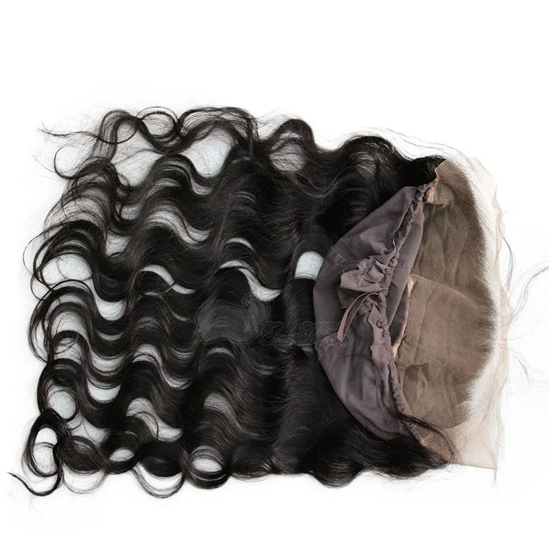 13x4 Body Wave Lace Frontal closure back With Stretch Cap For Making Wigs Virgin Brazilian Hair