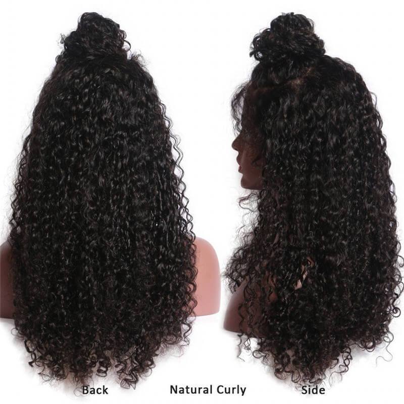 Lace Front Human Hair Wigs For Black Women Pre Plucked Brazilian Remy Hair Front Lace Wig Curly Wigs With Baby Hair