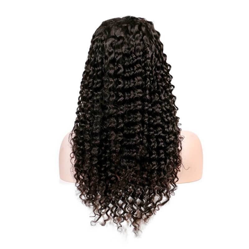 300% High Density Deep Curly for Black Women Human Wigs with Baby Hair Natural Hair Line  Human Hair Wigs