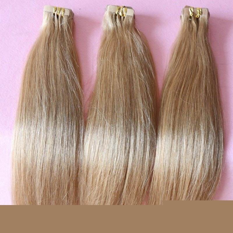 Remy Hair Extension Adhesive Tape Hair Extension Straight 8# color