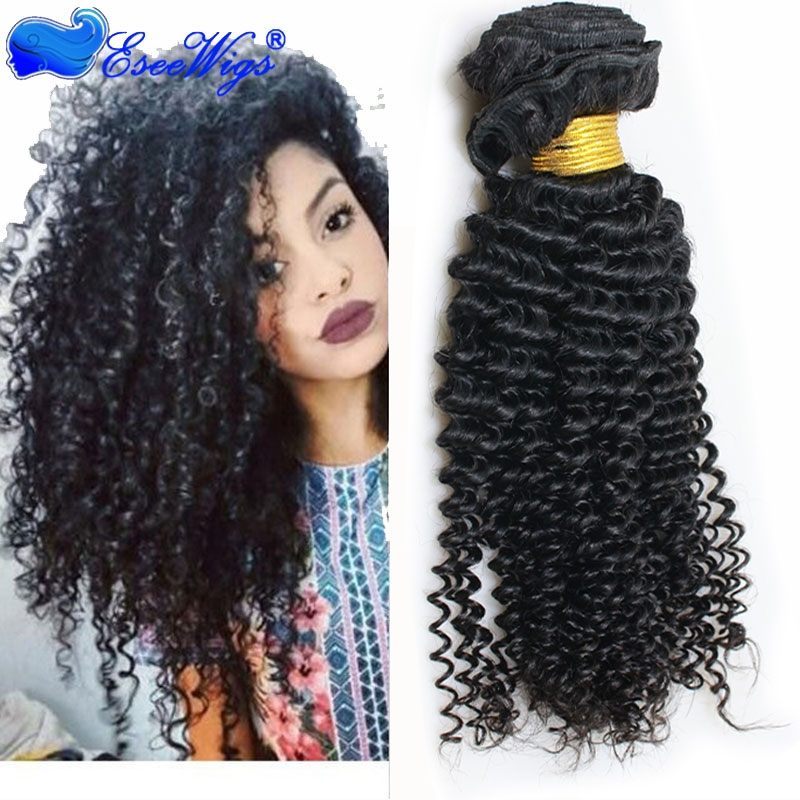 Kinky Curly Brazilian Hair 1 Pcs Brazilian Hair Weave Bundles Beauty Hair Products Curly Human Hair Extensions