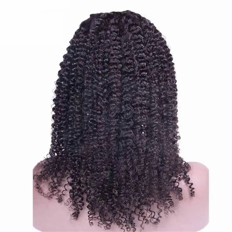 Kinky Curly Brazilian Virgin Human Hair U Part Wigs 8-24 in stock