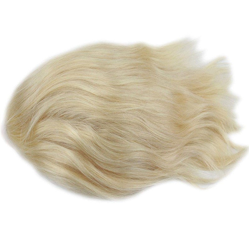 Best Hairpieces and Wigs For Men #613 Blonde Color Toupee European Virgin Toupee  8X10