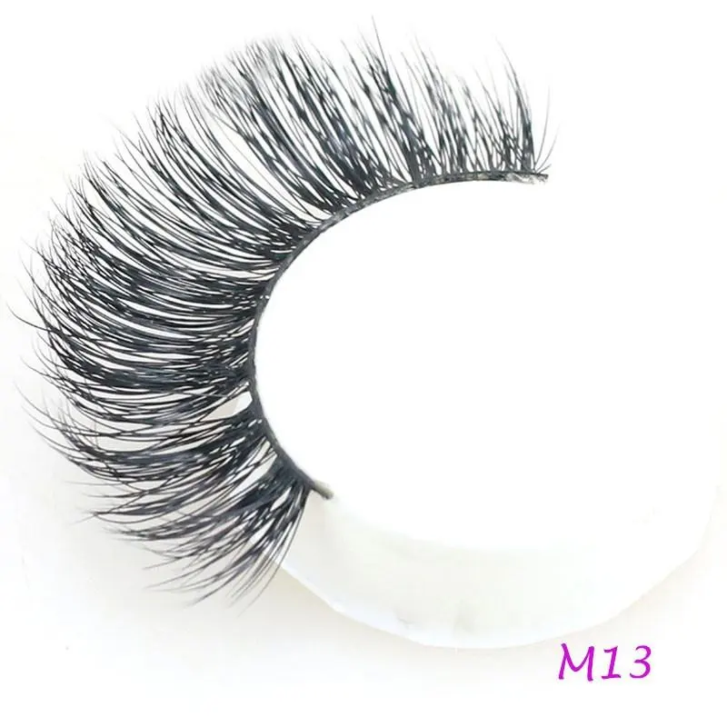 3D Mink Eyelashes 1 Pair 2 pcs More Natural Hand Make Lashes Eyelash Magnetic Eyelashes