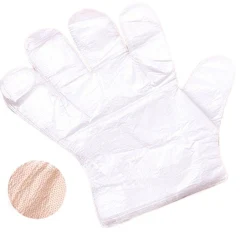 100pcs Transparent Disposable Glove for Hairdressing and Food Handling