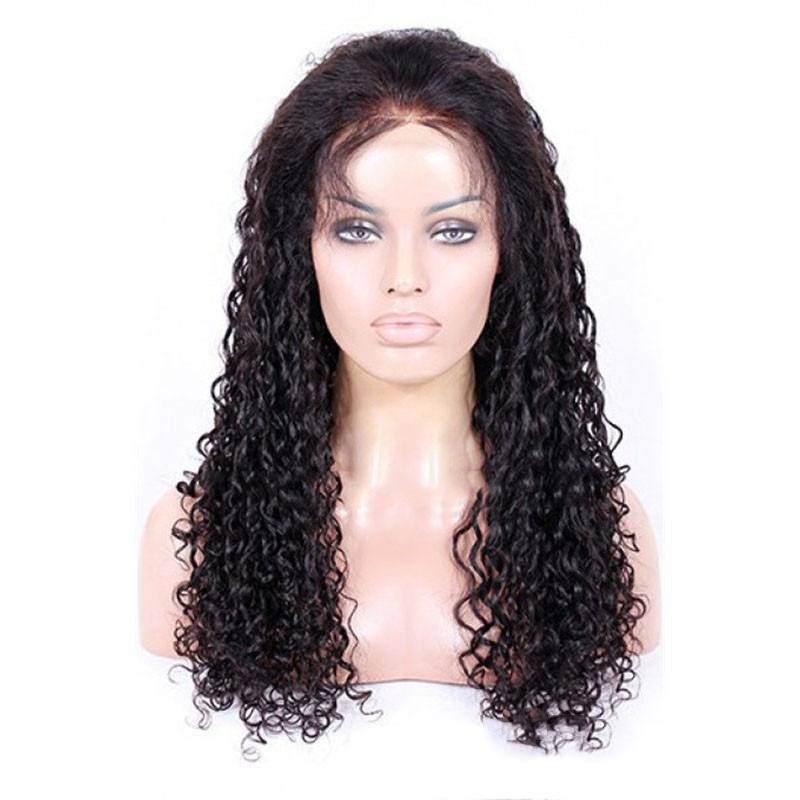 Where To Buy Full Lace Wigs Water Wave Full Lace Human Hair Wigs Brazilian Hair Natural Color