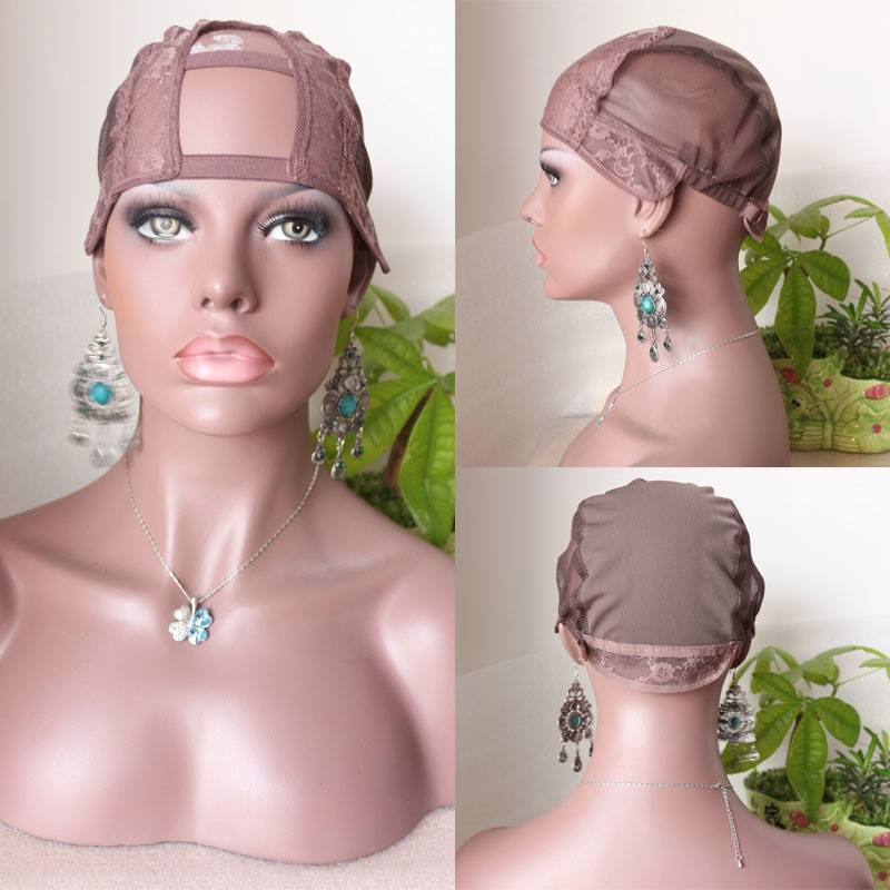 U Part Wig Cap For Making U Part Lace Wigs With Stretch Back Adjust Strap  Stock