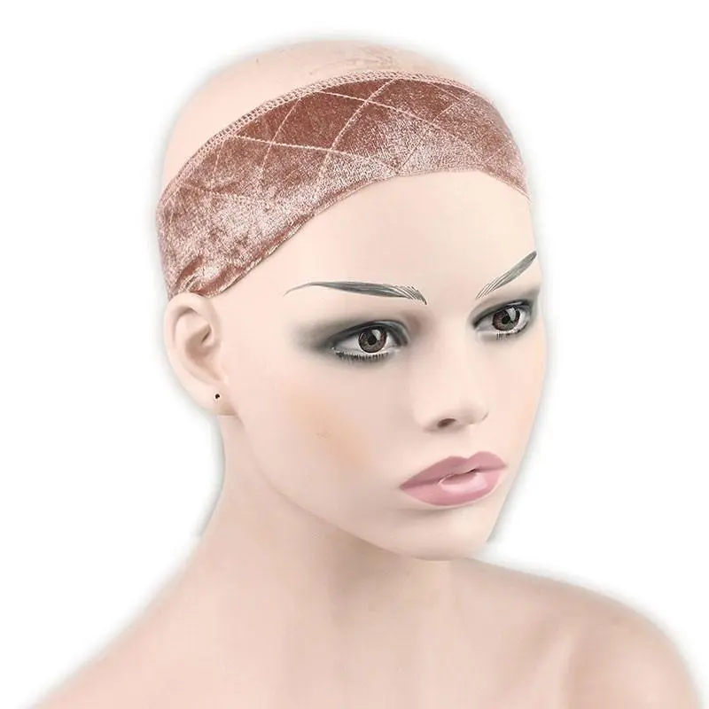 Wig Grip Flexible Velvet Wig Band Scarf Head Hair Band Adjustable Elastic Comfort Headband Faster