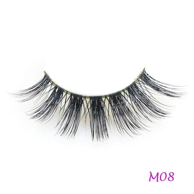 3D Mink Eyelashes 1 Pair 2 pcs More Natural Hand Make Lashes Eyelash Magnetic Eyelashes