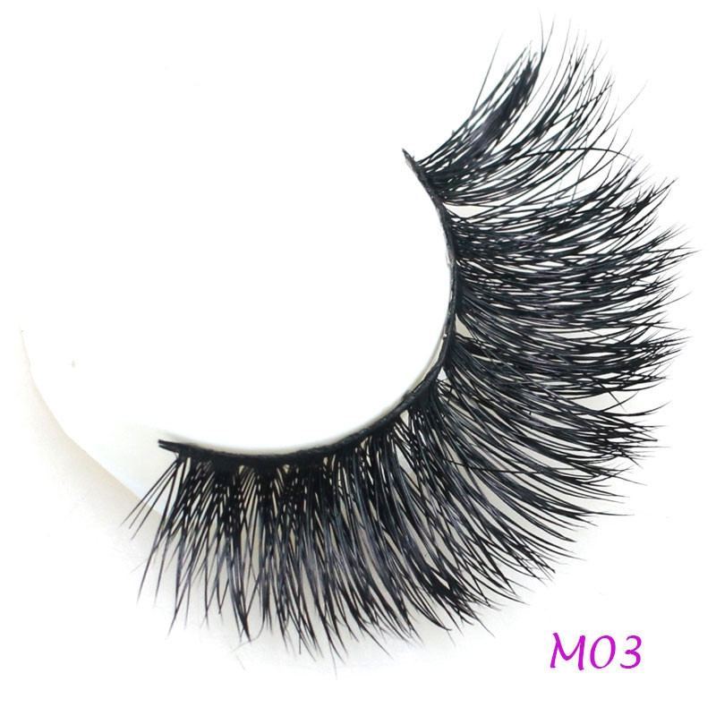 3D Mink Eyelashes 1 Pair 2 pcs More Natural Hand Make Lashes Eyelash Magnetic Eyelashed