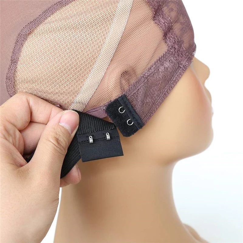 Adjustable Elastic Band with Hooks for Wigs/Lace Closure/Lace Frontal Sewing Band Black
