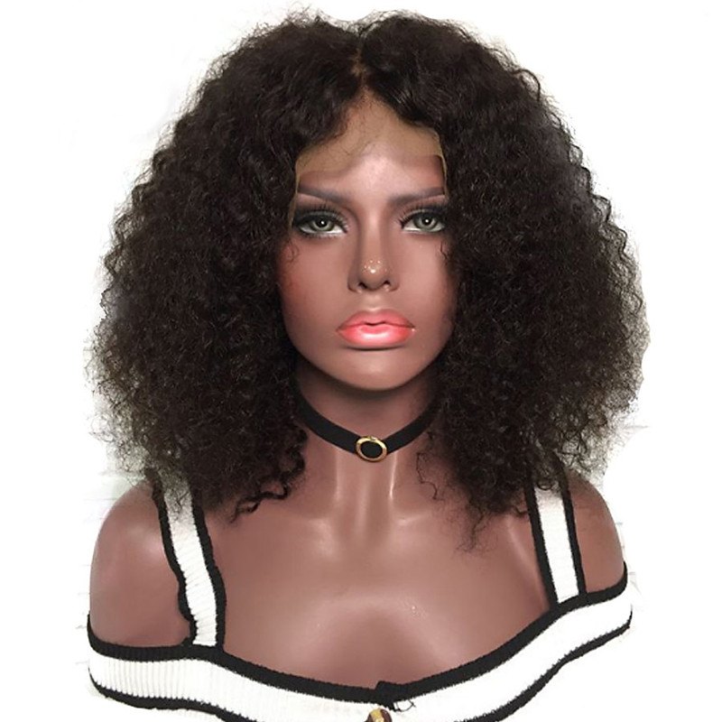 Afro Kinky Curly Lace Front Wig 100% Human Hair Wigs For Women With Full Lace Wig 130% Density