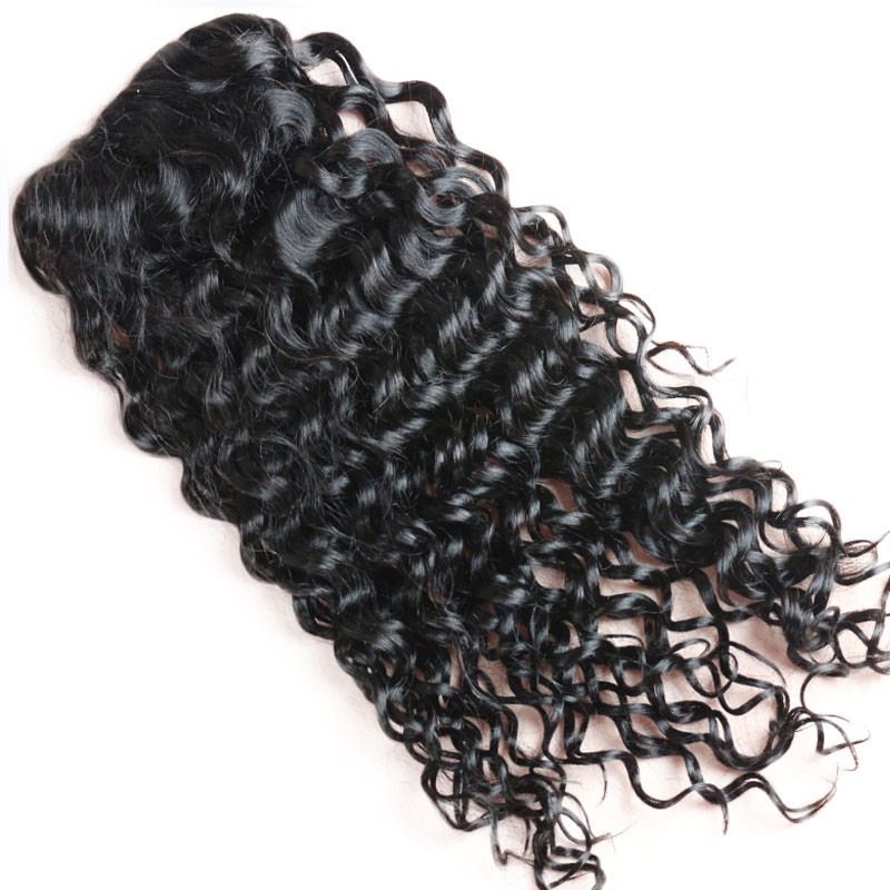 Brazilian Curly Virgin Hair Ponytail Hairpiece 100% Human Hair Clip In Ponytail Hair Extension