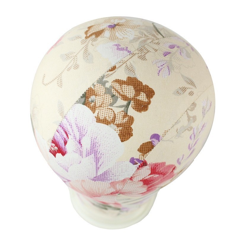 Printing Canvas Head Water Repellant Canvas Wig Head for Wig Making Styling and Display Premium Quality Wig Stand