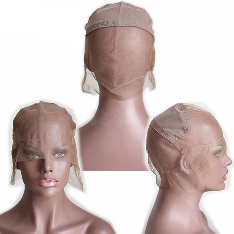 Full Lace Wig Cap For Making Wgis Brown Color High Quality