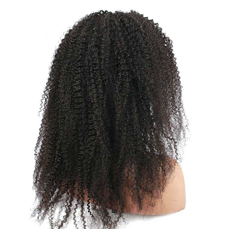 Brazilian Afro Kinky Curly Full Lace Human Hair Wigs 100% Hand Tied Full Lace Wig 130% 180% Density with Baby Hair