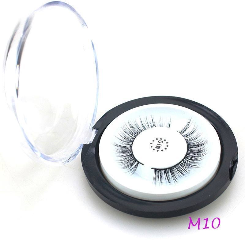 3D Mink Eyelashes 1 Pair 2 pcs More Natural Hand Make Lashes Eyelash Magnetic Eyelashed