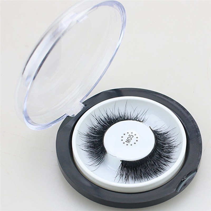 3D Mink Eyelashes 1 Pair 2 pcs More Natural Hand Make Lashes Eyelash Magnetic Eyelashed