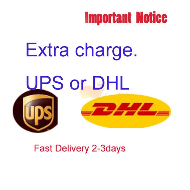 Extra fee for UPS or DHL shipping cost