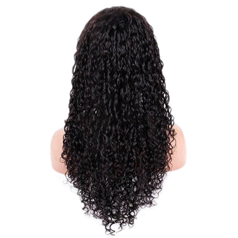 Water Wave Full Lace Wigs With Baby Hair Pre Plucked Human Hair Glueless Wigs 130 Density