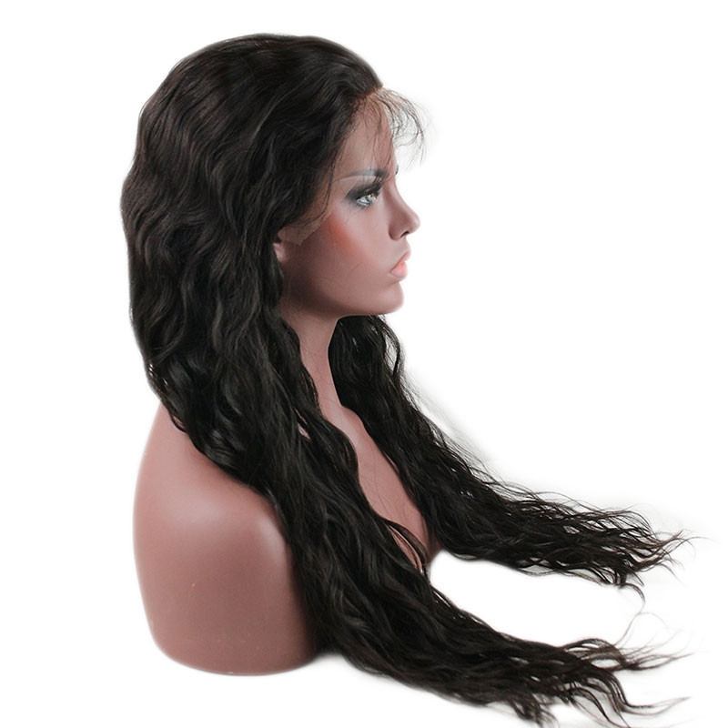 Wet And Wavy Full Lace Wigs 100 Human Hair with Natural Hairline for Women Water Wave Long Wig