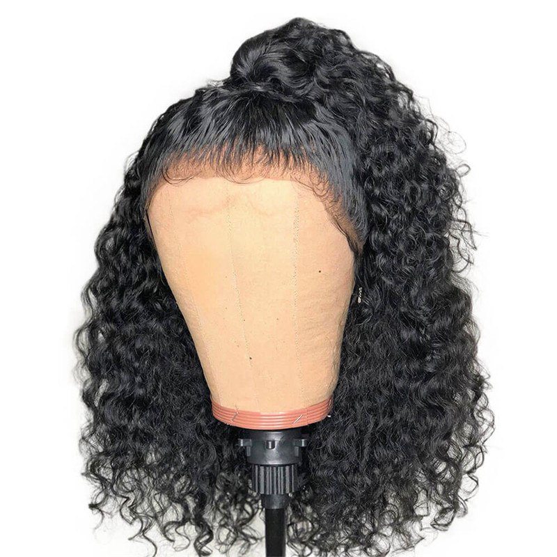 Glueless Full Lace Wigs Curly Pre Plucked Brazilian Remy Human Hair Wigs With Baby Hair Natural Hairline