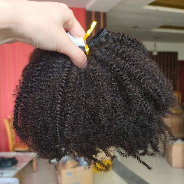 New Arrival Top Grade Best 12A Virgin Afro Kinky Human Mongolian 4C Hair Extension Weave Bundles 8"-40" Kinky Coily Hair