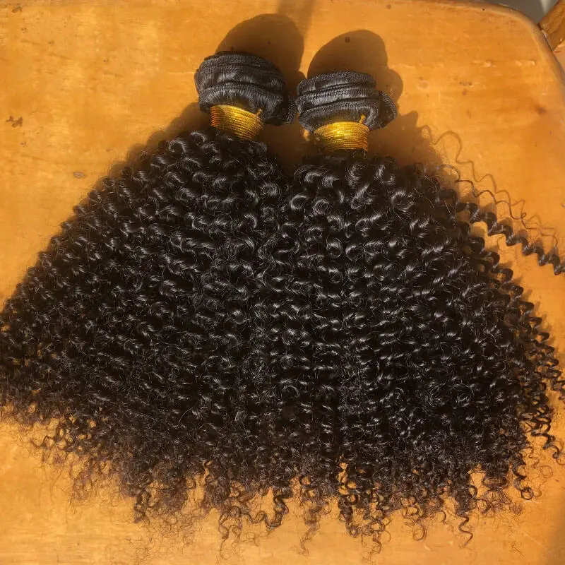 Sale Best Quality 12A Virgin Unprocessed Human 3C4A Kinky Curly Hair Natural Color No Tangle No Shedding 8"-40"