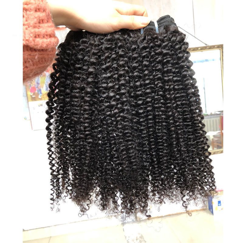 Wholesale Best Quality 12A Human Hair Extensions Sale 100%  Raw Unprocessed Human Virgin Mongolian 3C4A Kinky Curly Hair