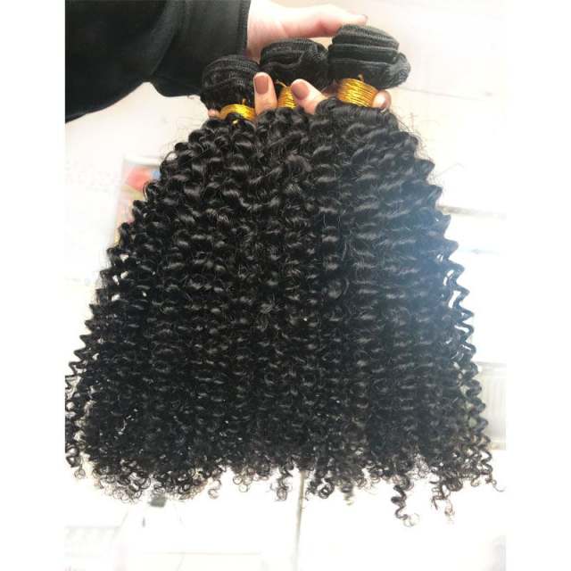 Selling Top Grade Afro Kinky Hair Human Hair Extensions Raw Unprocessed 3B3C Afro Kinky Virgin Hair 8"-40"" Weave Bundles