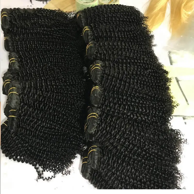 Sale Best Quality 12A Virgin Unprocessed Human 3C4A Kinky Curly Hair Natural Color No Tangle No Shedding 8"-40"