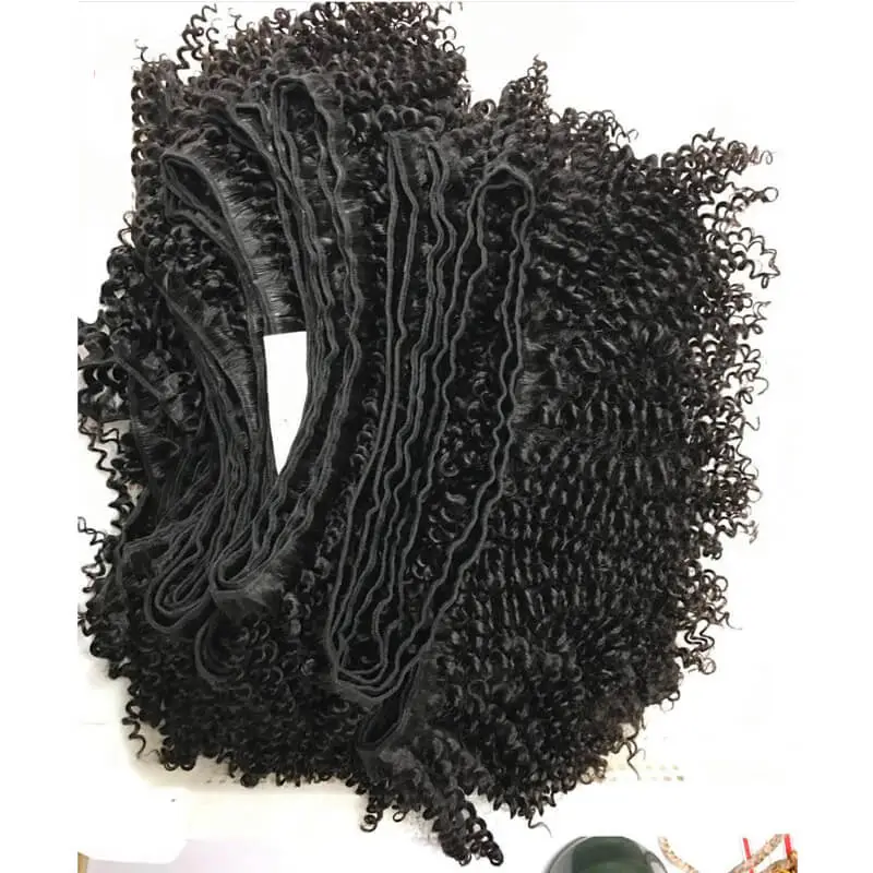 Mongolian Kinky Human Hair Extensions 3B3C Kinky Curly Hair 8"-40" Big Stock, Grade 12A Virgin Mongolian Kinky Curly Selling