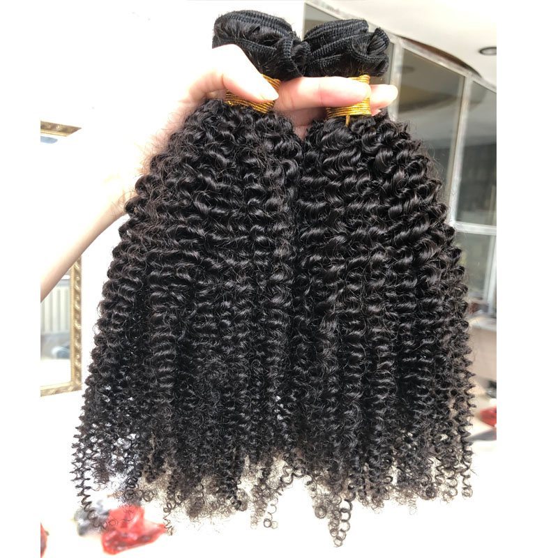 Top Grade 12A Virgin Mongolian Afro Kinky Curly Hair Unprocessed Virgin 4a4B Afro Kinky Curly Hair Extensions Weave