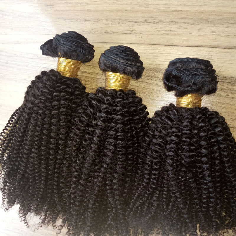 Top Grade Virgin Human Hair Wholesale Mongolian Kinky Curly Hair,  4B 4C Afro Kinky Curly Human Hair Weave 8"-40" In Stock